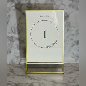 Gold Table Number Holder - Elegant Party Decoration
